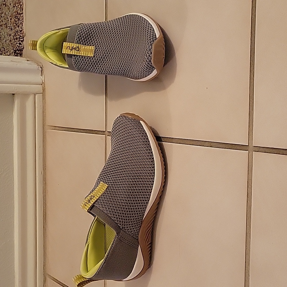 Ryka olive green slip on shoes